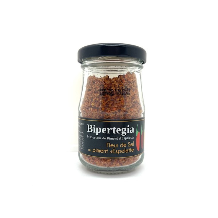 FLEUR DE SEL AU PIMENT D'ESPELETTE 75 GR BIPERTEGIA
