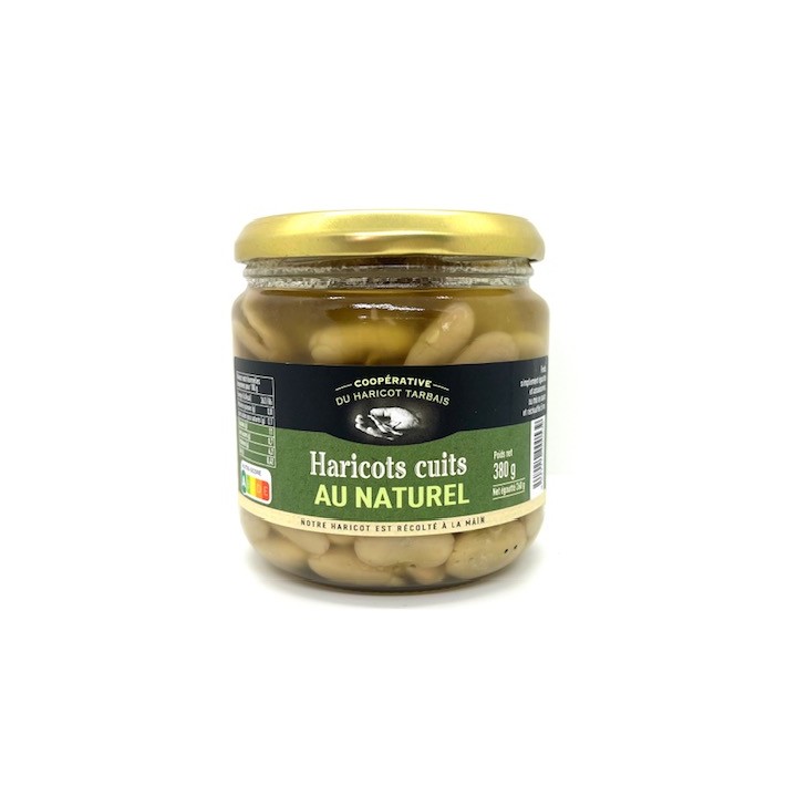 HARICOTS TARBAIS CUITS AU NATUREL 380 GR PYREN'ALLIANCE