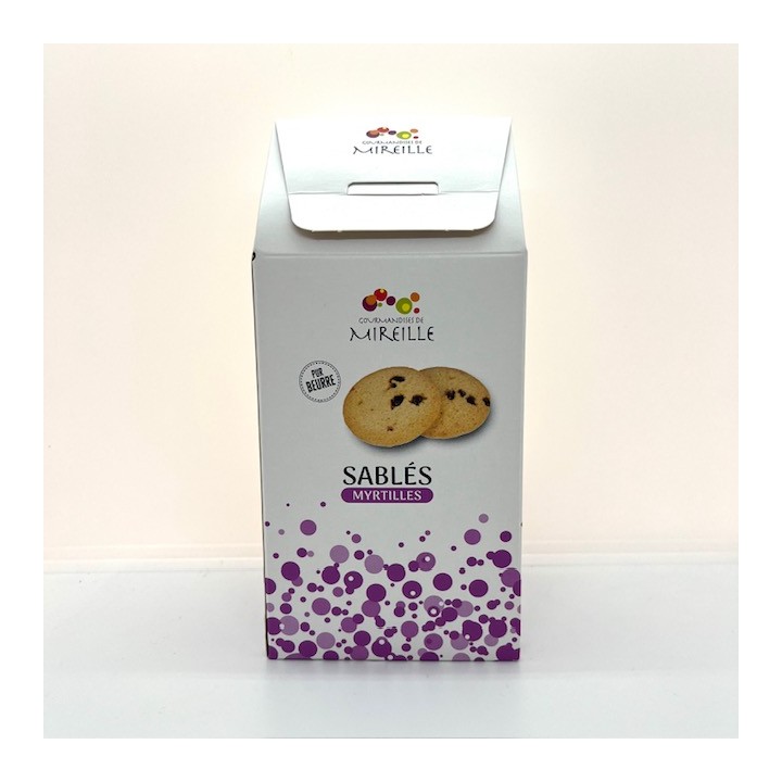 SABLES PUR BEURRE MYRTILLES 170 GR GOURMANDISES DE MIREILLE