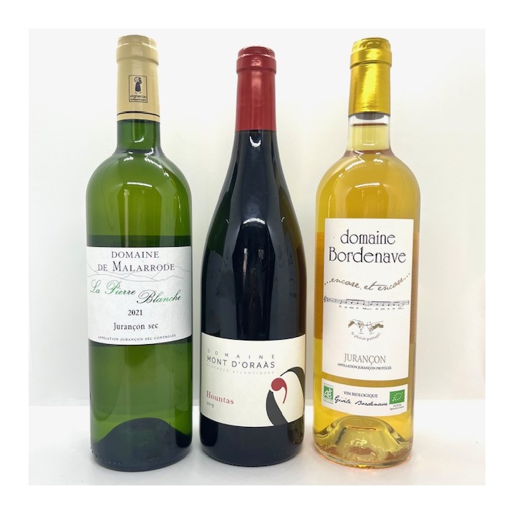TRIO VINS PYRENEENS : SEC, ROUGE, DOUX