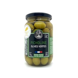 OLIVES VERTES PICHOLINES NATURES 200 GR L'OULIBO