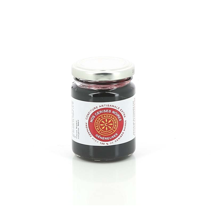 CONFITURE EXTRA CERISES NOIRES 110 GR CASSANDRINE