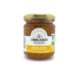 CONFITURE BIO 3 AGRUMES LES JARDINS D'OSSAU 240gr