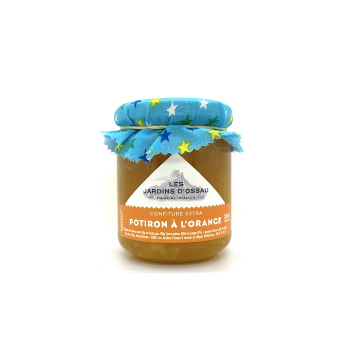 CONFITURE POTIRON ORANGE LES JARDINS D'OSSAU 240gr