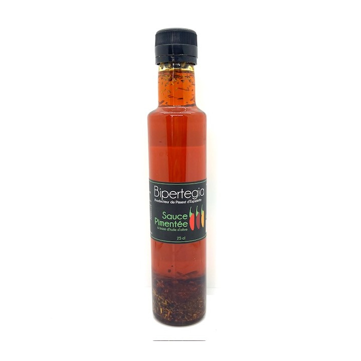 SAUCE PIMENTEE A BASE D'HUILE D'OLIVE BIPERTEGIA 25 cl