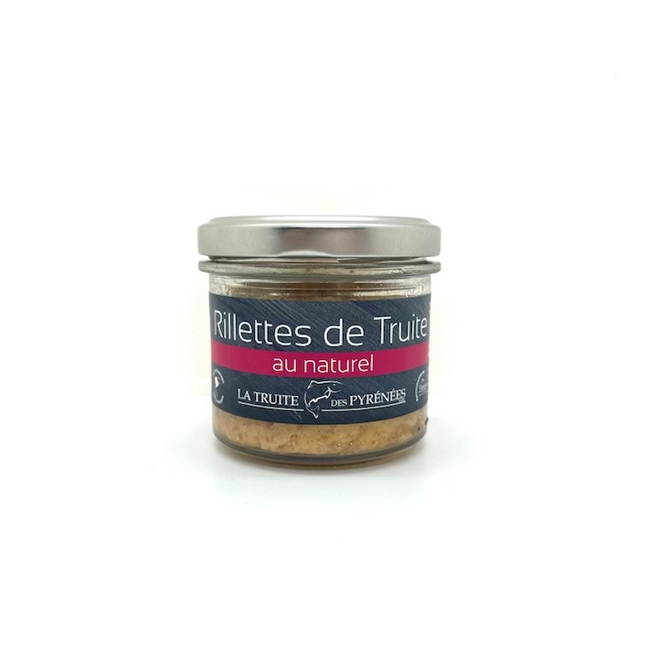 RILLETTES DE TRUITE AU NATUREL 90 GR LA TRUITE DES PYRENEES