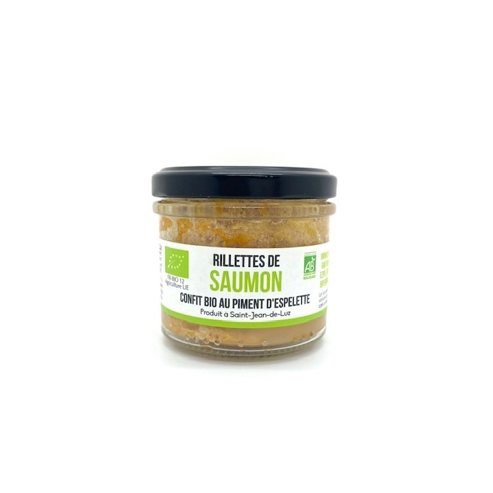RILLETTES SAUMON CONFIT AU PIMENT D'ESPELETTE ONAKE 90gr