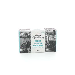 FILET DE THON ALBACORE HUILE D'OLIVE 112 GR MAISON AROSTEGUY