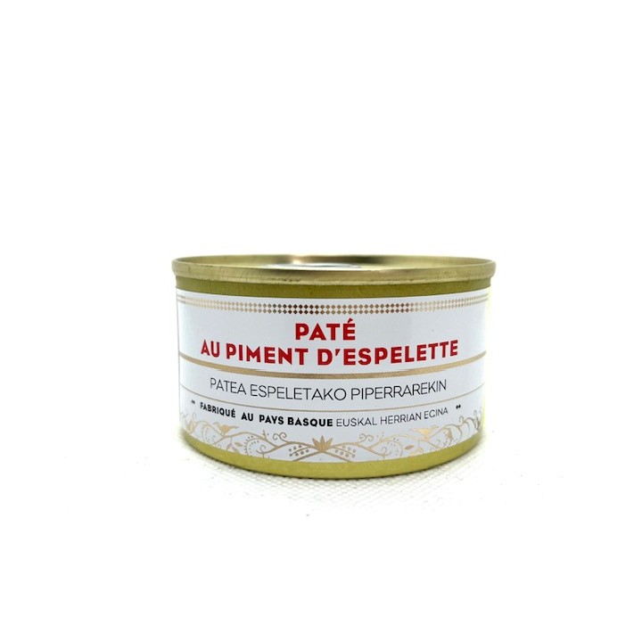 PATE AU PIMENT D ESPELETTE 130 GR BAZKAIA