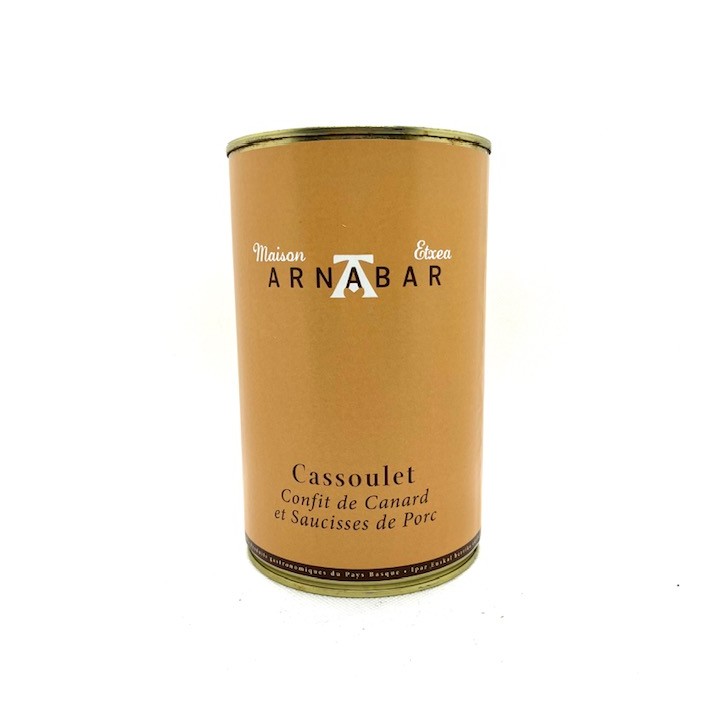 CASSOULET CONFIT DE CANARD ET SAUCISSES DE PORC 1150 GR ARNABAR