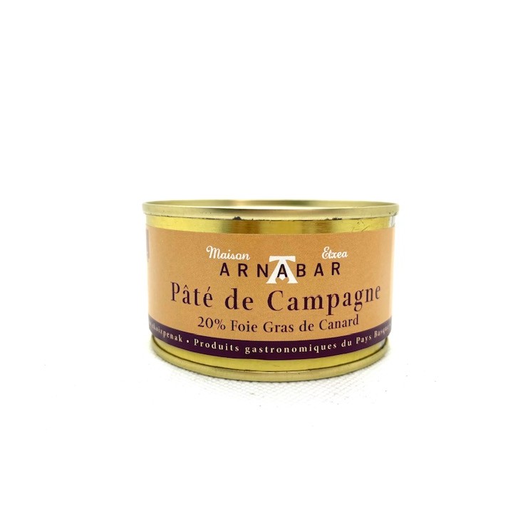 PATE DE CAMPAGNE AU FOIE GRAS 125 GR ARNABAR