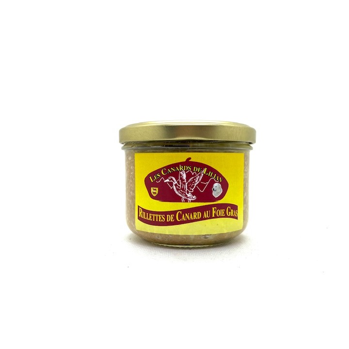 RILLETTE DE CANARD AU FOIE GRAS 190 GR LES CANARDS DE LILIAN