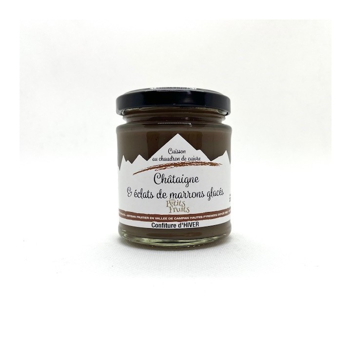 CONFITURE HIVER CHATAIGNES MARRON GLACE 220 GR LES PETITS FRUITS