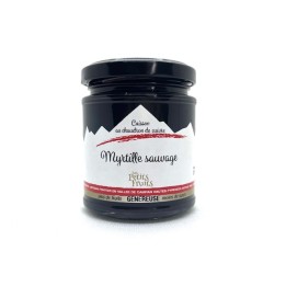 CONFITURE MYRTILLE SAUVAGE 210 GR ALLEGEE EN SUCRE LES PETITS FRUITS
