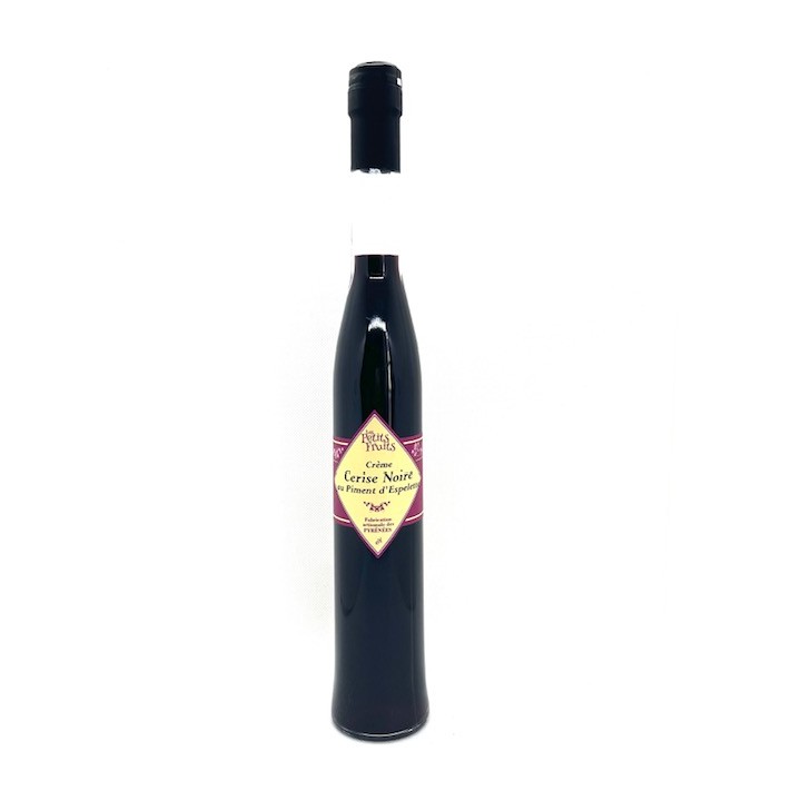 CREME DE CERISES NOIRES AU PIMENT D'ESPELETTE 35 CL LES PETITS FRUITS