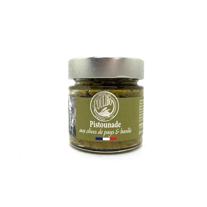 PISTOUNADE AUX OLIVES DE PAYS ET BASILIC 100 GR L'OULIBO