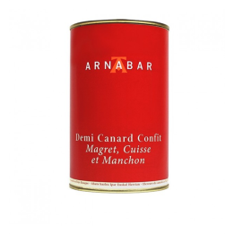CONFIT 1/2 CANARD 1100 GR (MAGRET CUISSE MANCHON) ARNABAR
