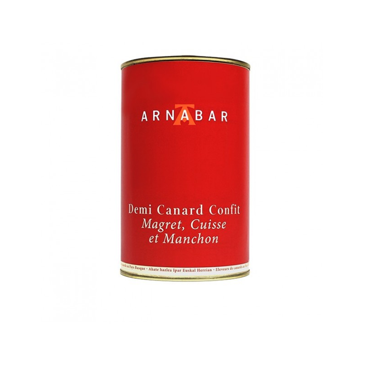 CONFIT 1/2 CANARD 1100 GR (MAGRET CUISSE MANCHON) ARNABAR