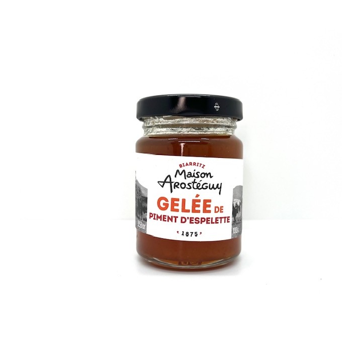 GELEE DE PIMENT D'ESPELETTE 100 GR MAISON AROSTEGUY