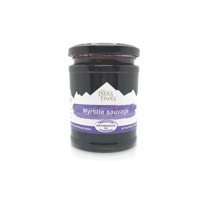 CONFITURE MYRTILLES SAUVAGES 325 GR LES PETITS FRUITS