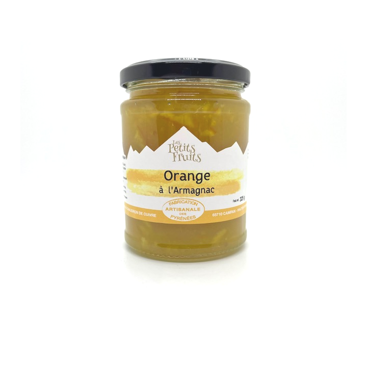 CONFITURE ORANGE ARMAGNAC 325 GR LES PETITS FRUITS
