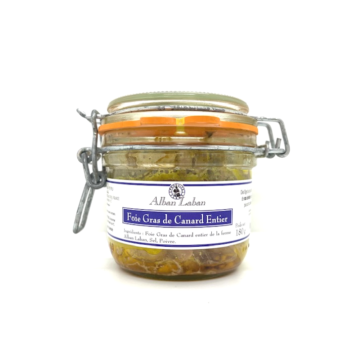 FOIE GRAS CANARD VERRINE 180 GR ALBAN LABAN