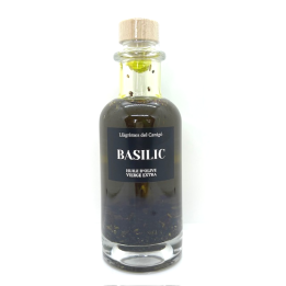 HUILE D'OLIVE AU BASILIC 250ML LLAGRIMES DEL CANIGO