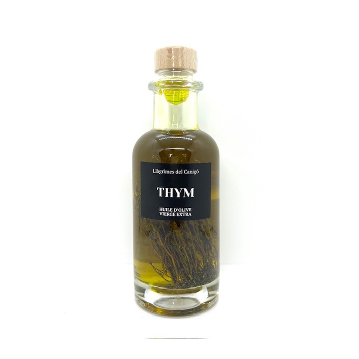 HUILE D'OLIVE AU THYM 250 ML LLAGRIMES DEL CANIGO