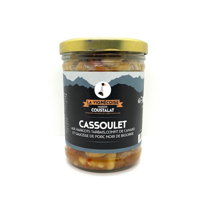 CASSOULET AU CONFIT DE CANARD ET HARICOTS TARBAIS 760 GR LA VIGNECOISE