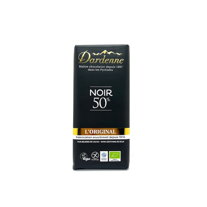 TABLETTE CHOCOLAT NOIR 50 % L'ORIGINAL DARDENNE