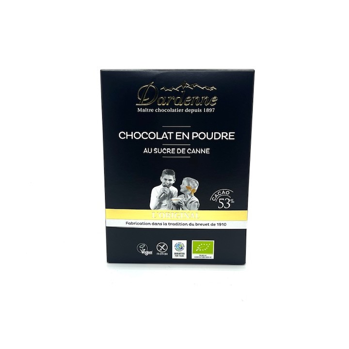CHOCOLAT ARTISANAL AU SUCRE DE CANNE 400 GR L'ORIGINAL DARDENNE