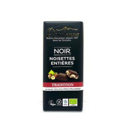TABLETTE CHOCOLAT NOIR NOISETTES ENTIERES 120 GR TRADITION DARDENNE