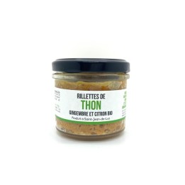 RILLETTES DE THON CITRON BIO  GINGEMBRE 90 GR ONAKE