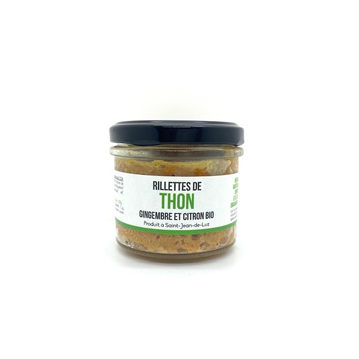 RILLETTES DE THON CITRON BIO  GINGEMBRE 90 GR ONAKE