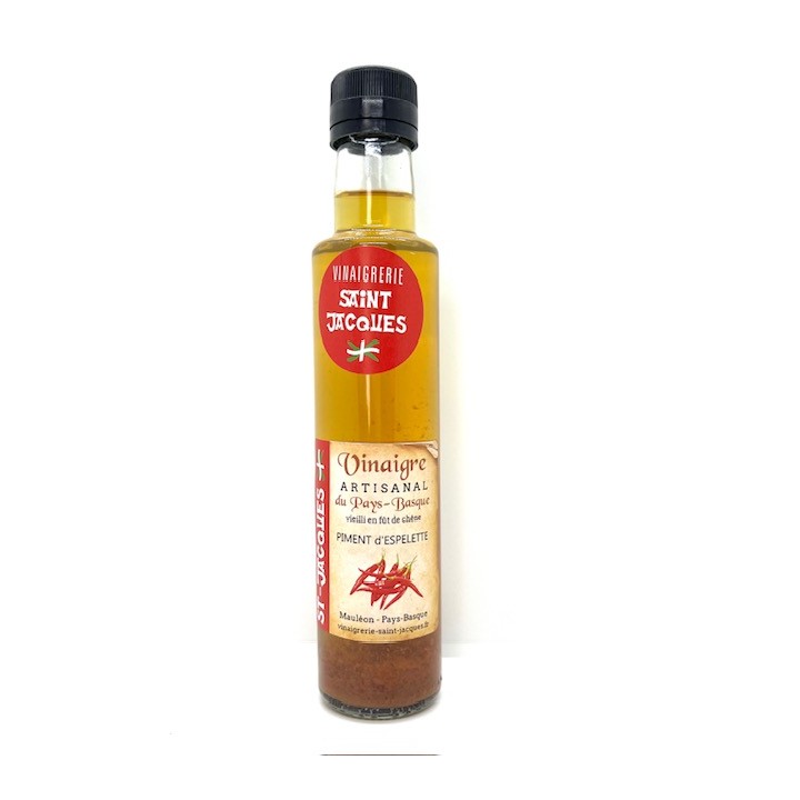 VINAIGRE AU PIMENT D'ESPELETTE 200 ML VINAIGRERIE ST JACQUES