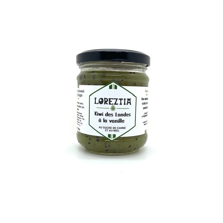 CONFITURE KIWI DES LANDES A LA VANILLE 200 GR LOREZTIA