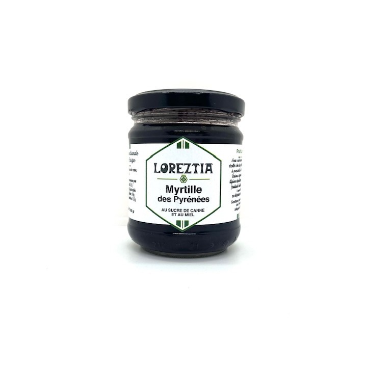 CONFITURE MYRTILLES DES PYRENEES 200 GR LOREZTIA