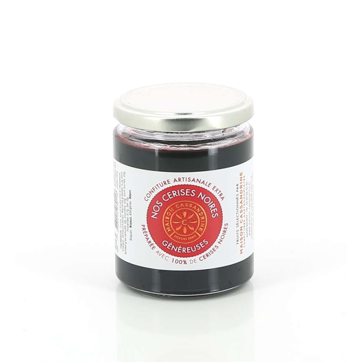CONFITURE EXTRA CERISES NOIRES 345 GR CASSANDRINE