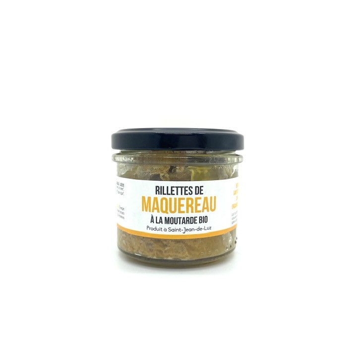 RILLETTES DE MAQUEREAUX BIO A LA MOUTARDE 90 GR ONAKE
