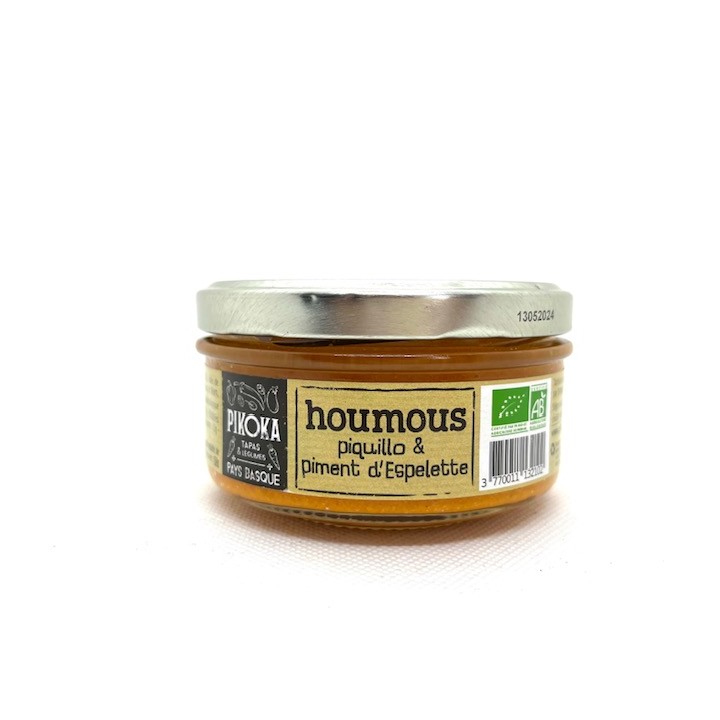 HOUMOUS PIQUILLO ET PIMENT ESPELETTE BIO 150 GR PIKOKA