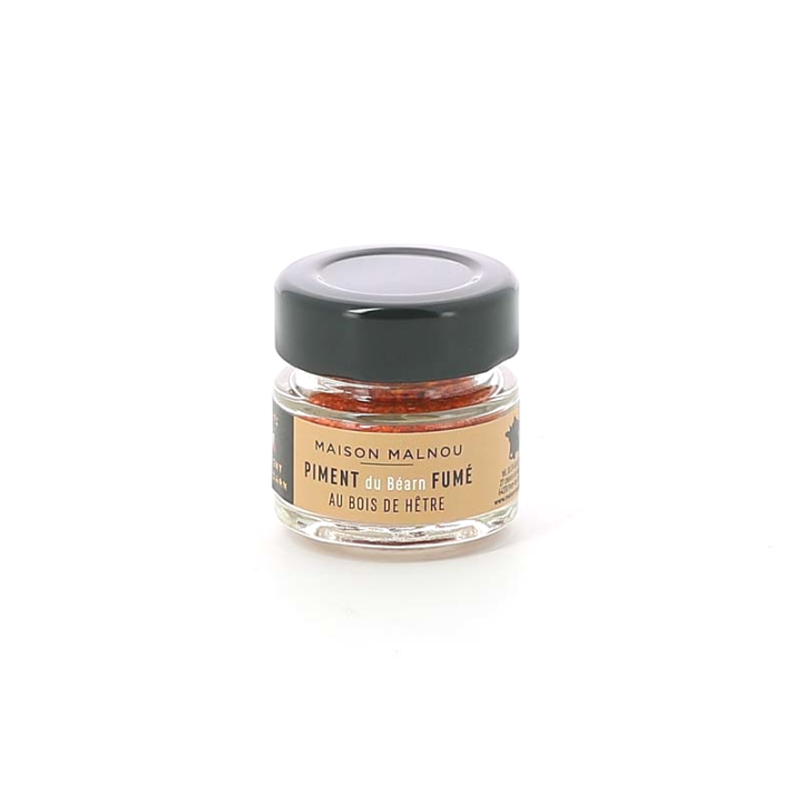 PIMENT DU BEARN FUME AU BOIS DE HETRE POT 13 GR MAISON MALNOU