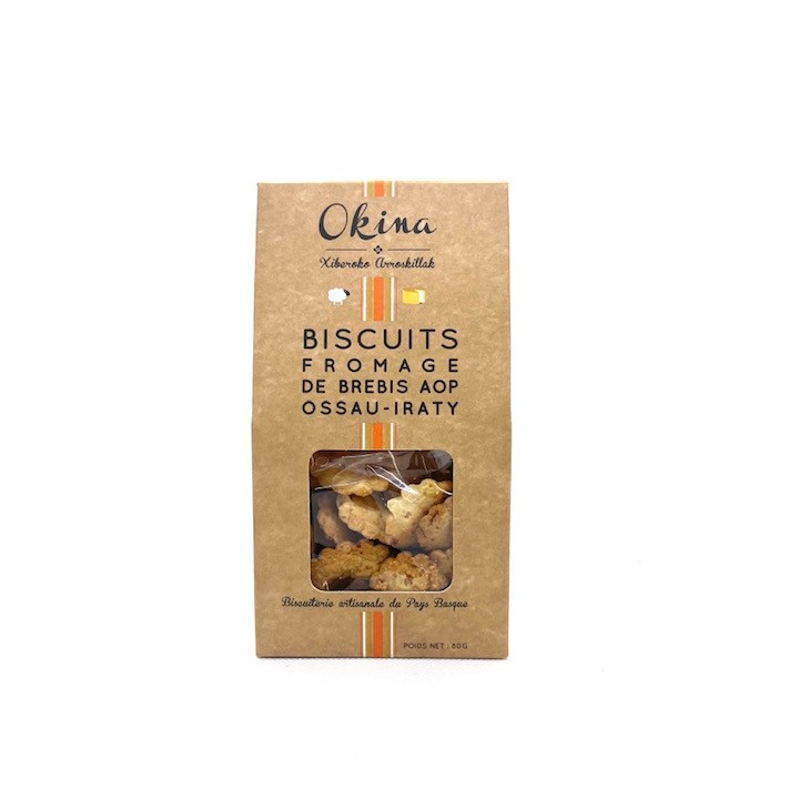 BISCUIT APERITIF FROMAGE DE BREBIS 80 GR OKINA